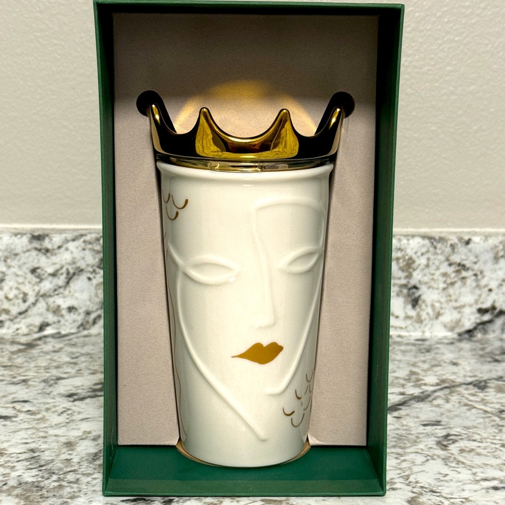 *RARE* Starbucks 2016 Limited Edition Gold Crown Commemorative Tumbler